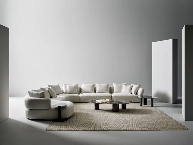 Bonaldo Aldebaran: Pale modular sofa with straight and curved elements · View 6