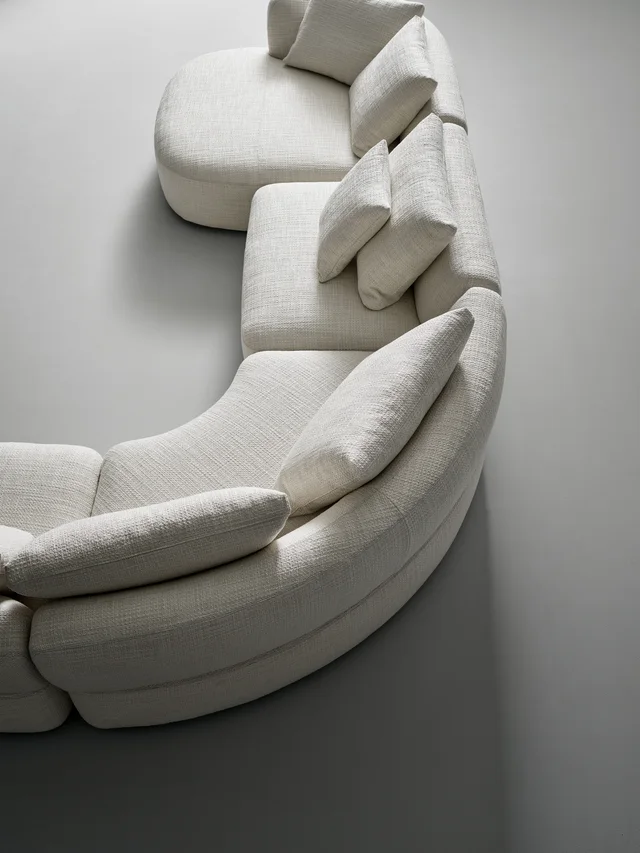 Bonaldo Aldebaran: Pale modular sofa with straight and curved elements · View 9