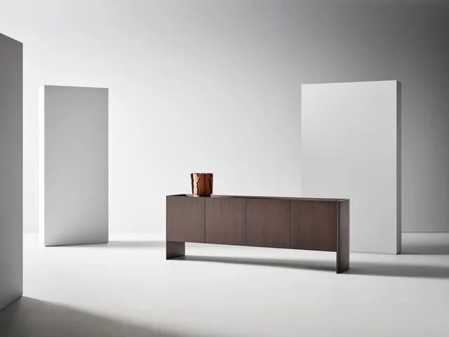 Bonaldo Alicanto: Sideboard and tall storage unit with side panels reaching the floor · View 5