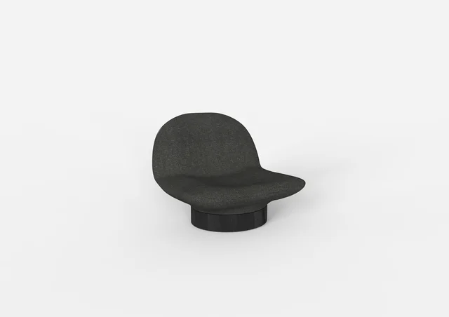 Bonaldo Amour: Broad rounded seat, open back and cylindrical base · View 6
