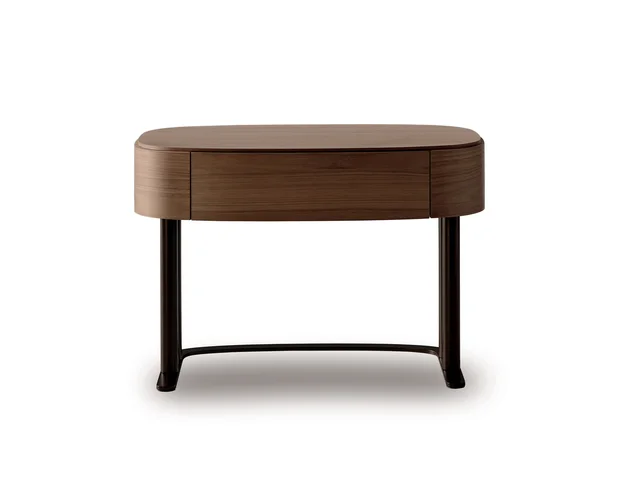 Bonaldo Isabey Bedside Table: Bedside tables with one or two drawers and rounded wooden edges · View 3