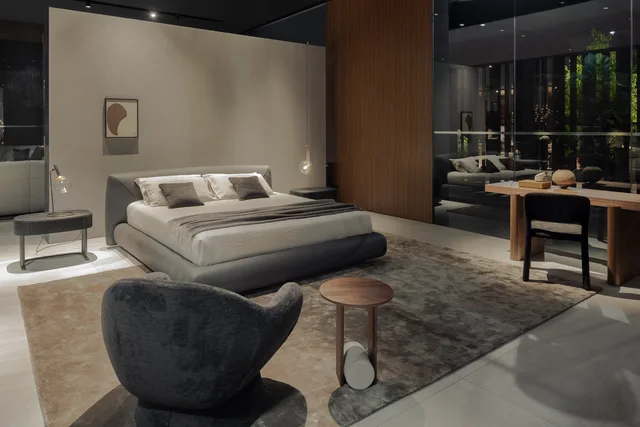 Bonaldo Salone del Mobile 2026: Milan fair presentation with seating groups, tables and bedrooms · View 5