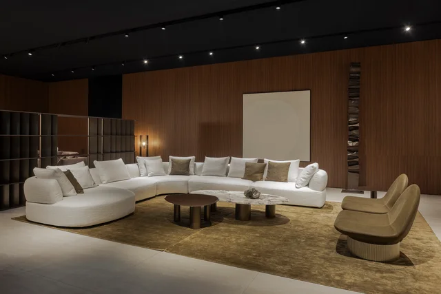 Bonaldo Salone del Mobile 2026: Milan fair presentation with seating groups, tables and bedrooms · View 9