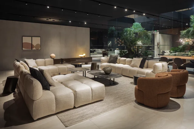 Bonaldo Salone del Mobile 2026: Milan fair presentation with seating groups, tables and bedrooms · View 14