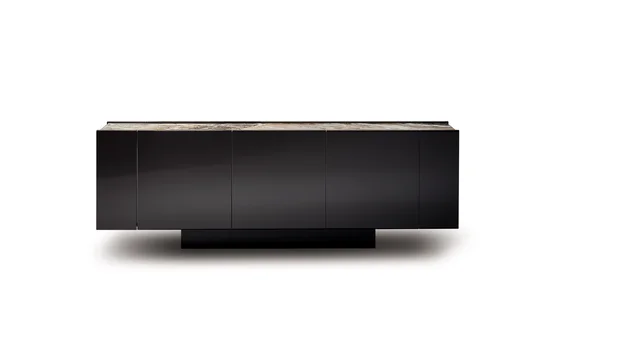 Bonaldo Spy: Dark low sideboard with a framed top · View 5