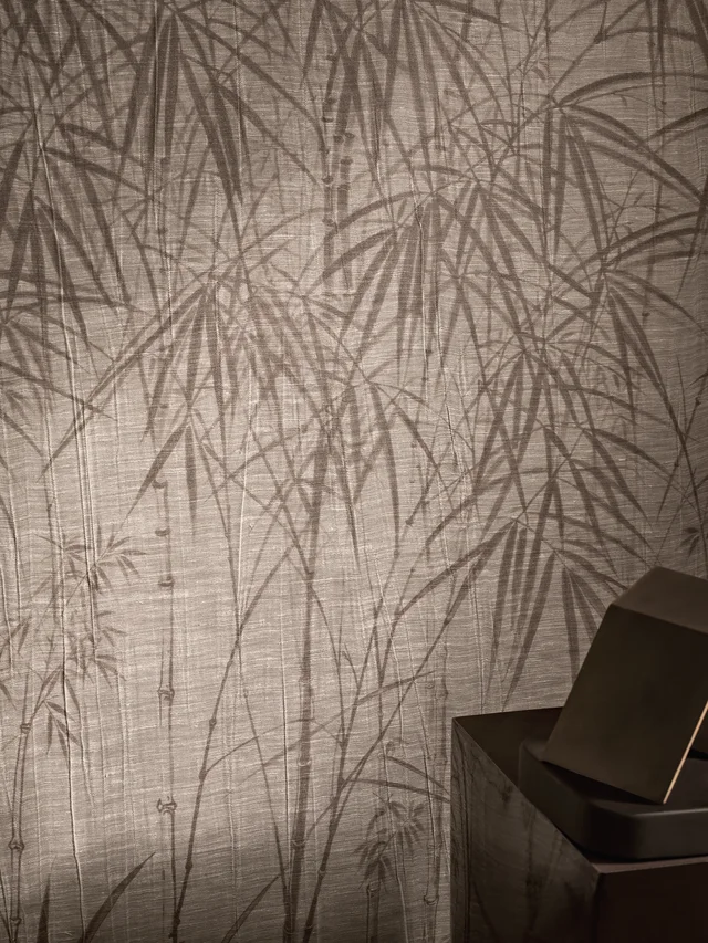 Glamora Vespera Collection: Chiaroscuro – pleated textile wall design · Motif detail