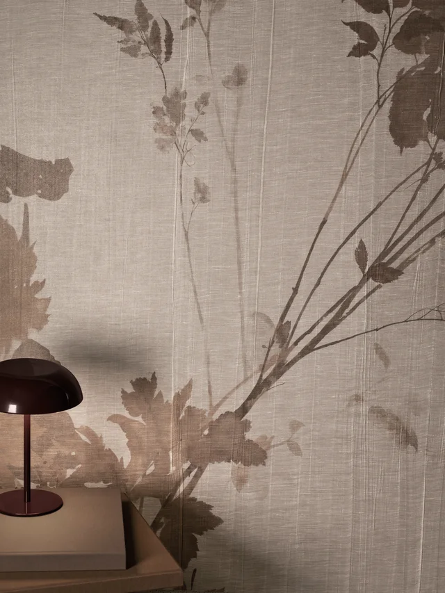 Glamora Vespera Collection: Heure Douce – pleated textile wall design · Motif detail