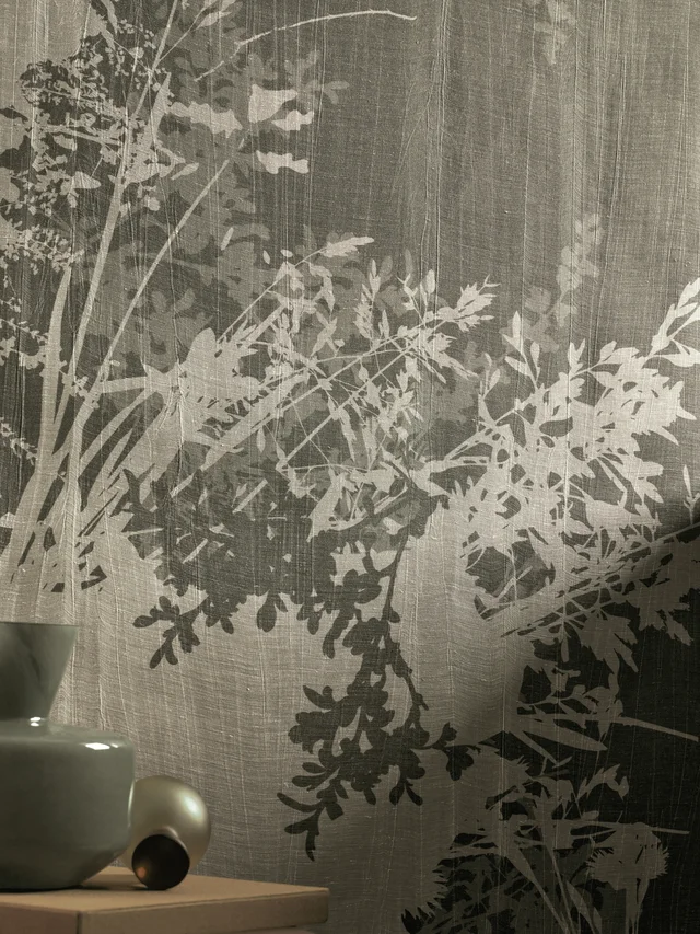 Glamora Vespera Collection: Sottovoce – pleated textile wall design · Motif detail