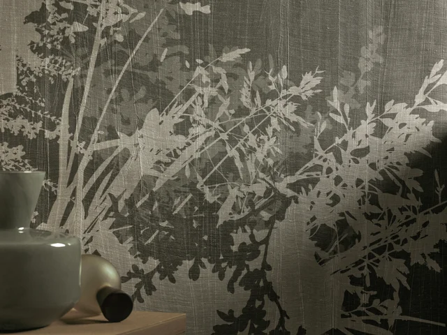 Glamora Vespera Collection: Sottovoce – pleated textile wall design · Motif detail