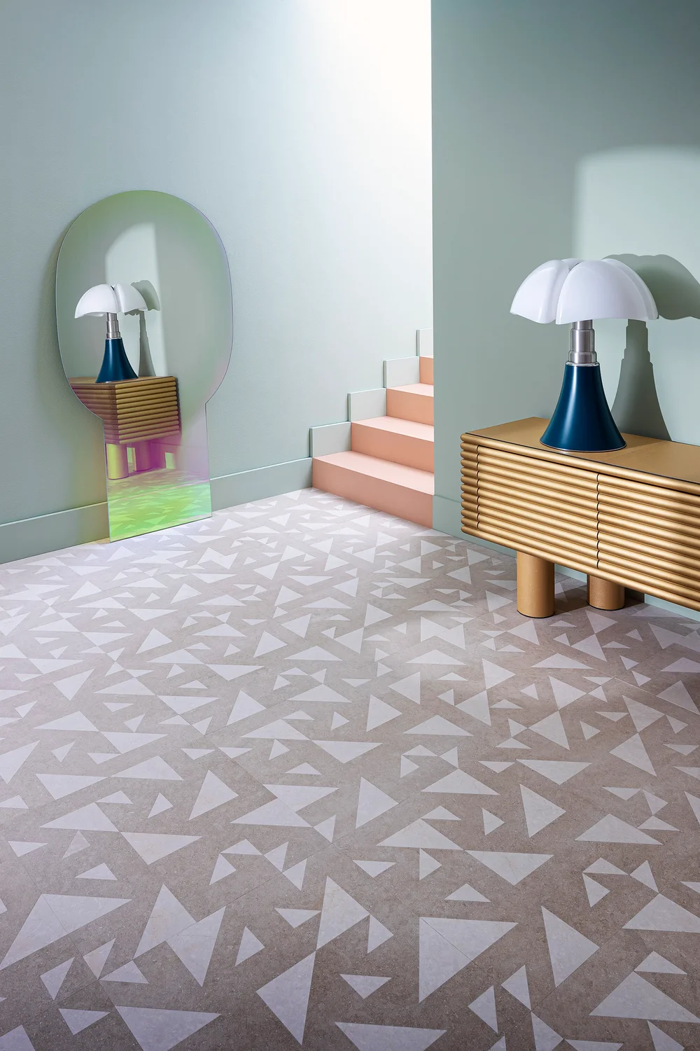 Lithos Design Allegro: Marmorintarsien Allegro Crema · Ansicht 1