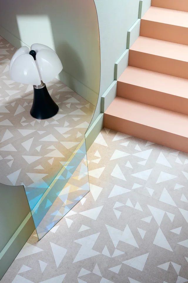 Lithos Design Allegro: Allegro Crema marble inlay · View 2