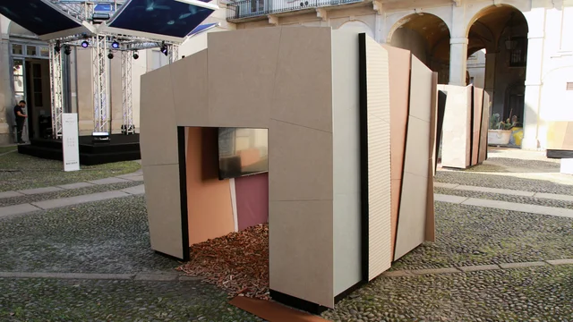 NovaBell Rare Heart 2026: Dolmen-like spatial installation in the Palazzo Litta courtyard · View 10